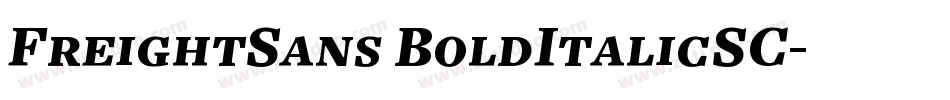 FreightSans BoldItalicSC字体转换
